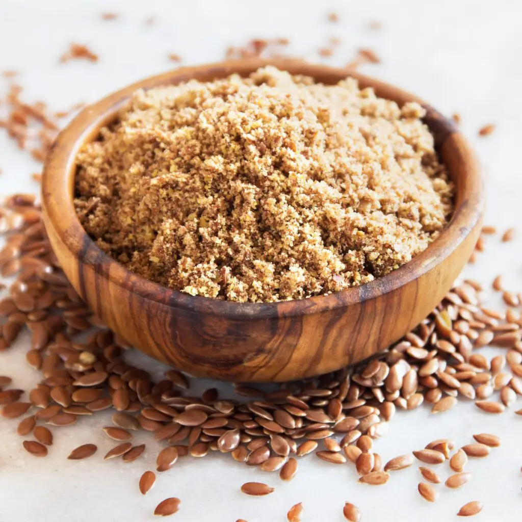 Ground flaxseed with Omega 3 fat to add to Anti-inflammatory smoothie.