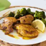 Chicken Thighs with Honey Turmeric Garlic Marinade