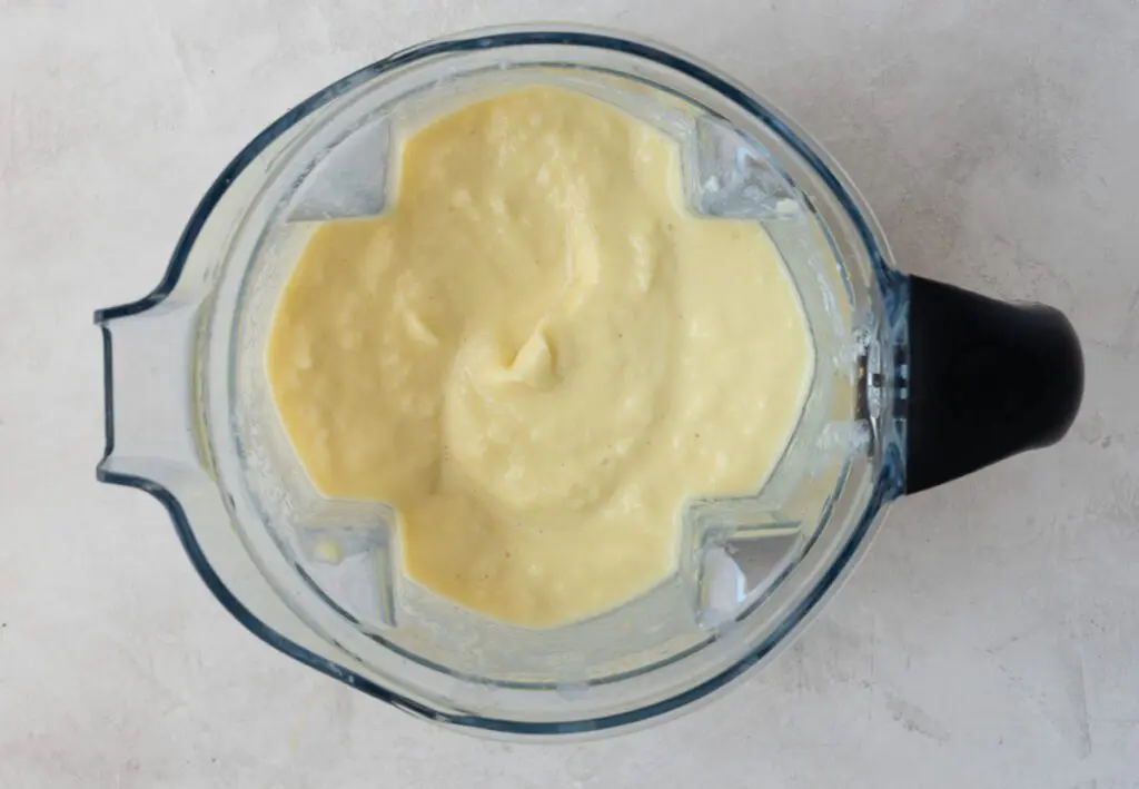 Frozen Pina Colada in a Blender