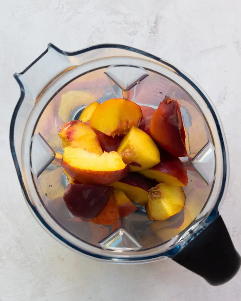 Peaches for a gut health smoothie