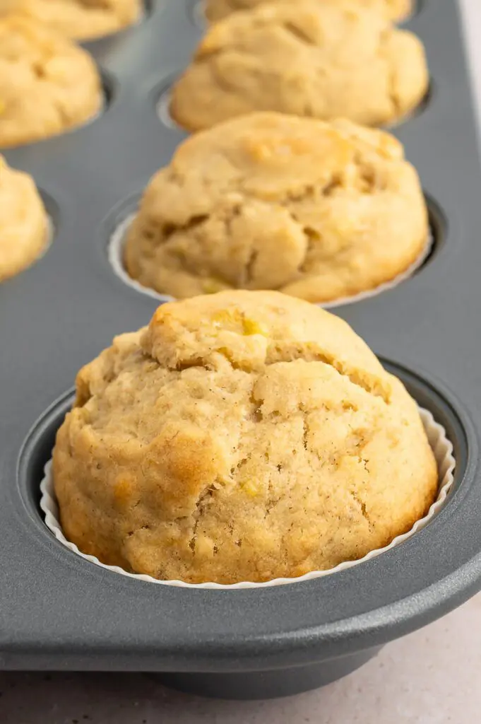 Banana Muffins in Muffin Tin