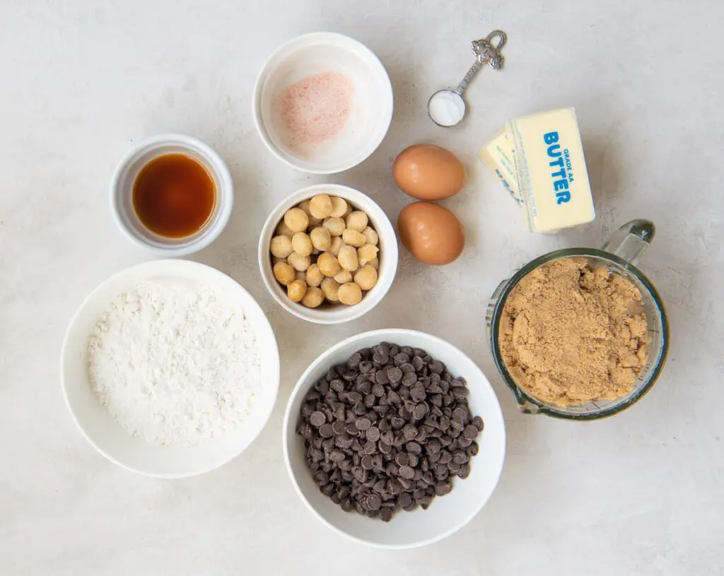 Ingredients for Gluten-Free Chocolate Chips Bars