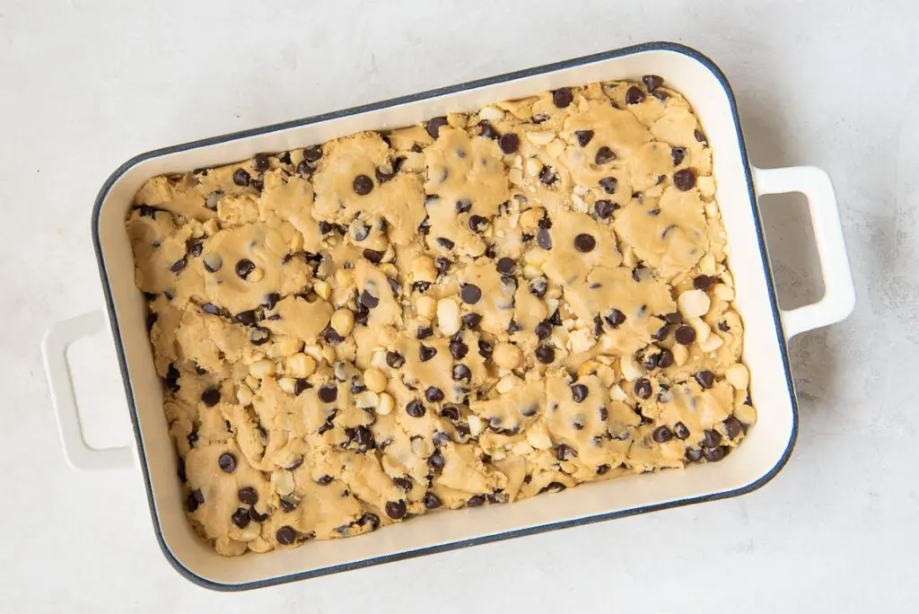 Press Cookie Dough into Prepared Pan