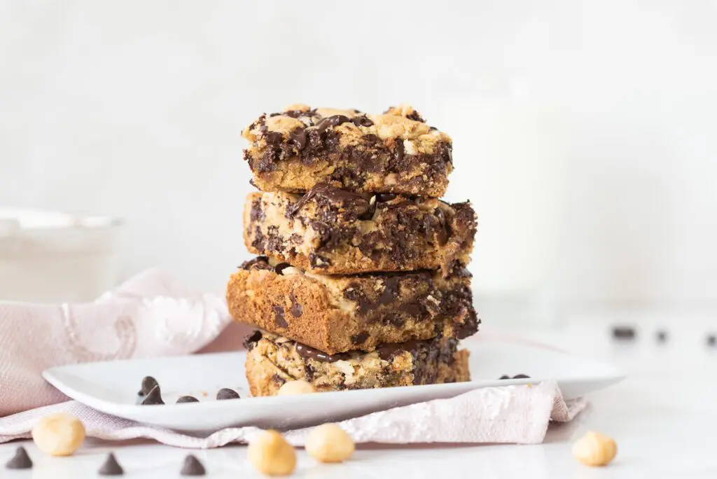 Stack of Chocolate Chip Cookie Bars
