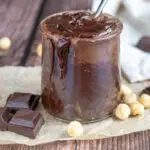 Homemade Nutella in Jar