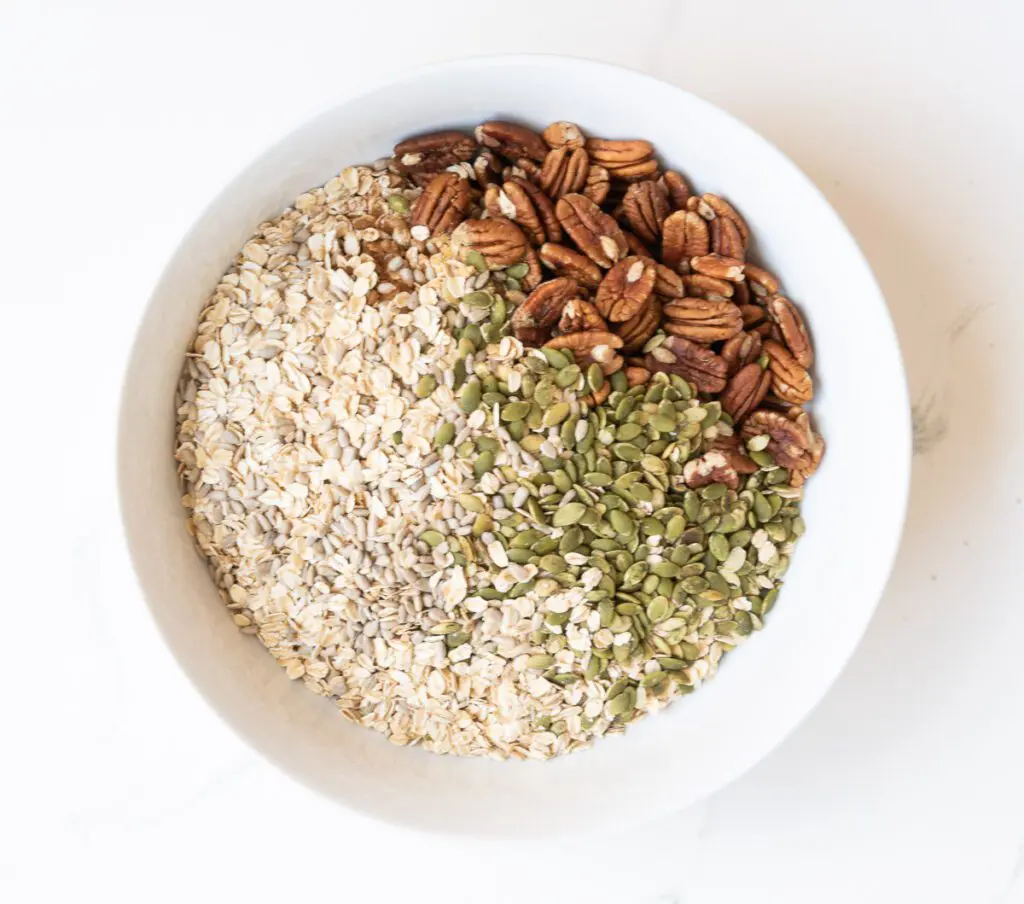 Mix Dry Ingredients for homemade Granola