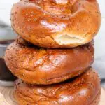 Gluten-Free Bagels in a stack