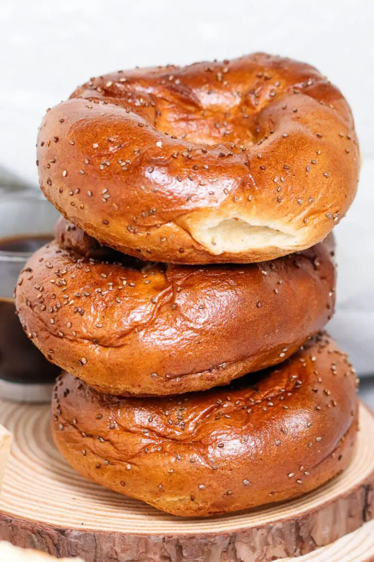 Gluten-Free Bagels in a stack