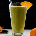Ginger Pear Smoothie with Orange Slice