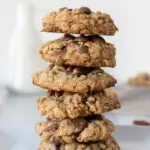 Tall Stack of Gluten-Free Cowboy Cookies