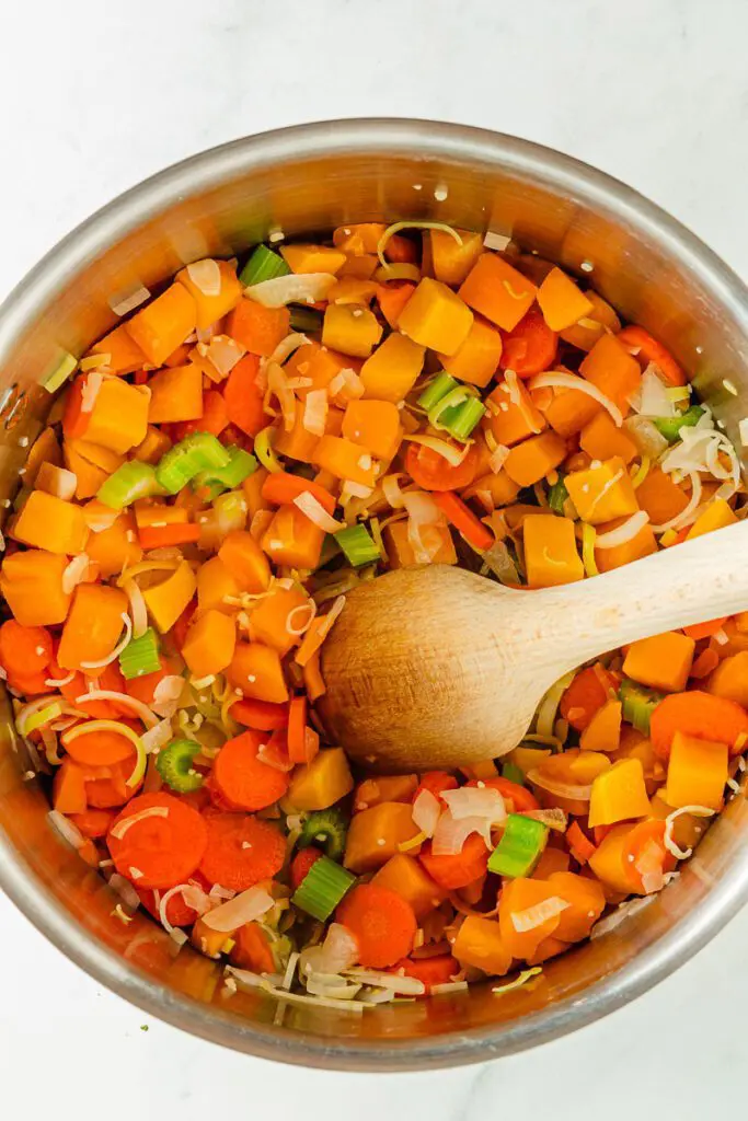 Combining Soup Ingredients