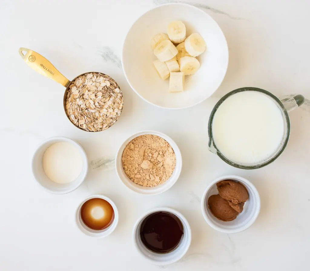 Ingredients for PB2 Shake