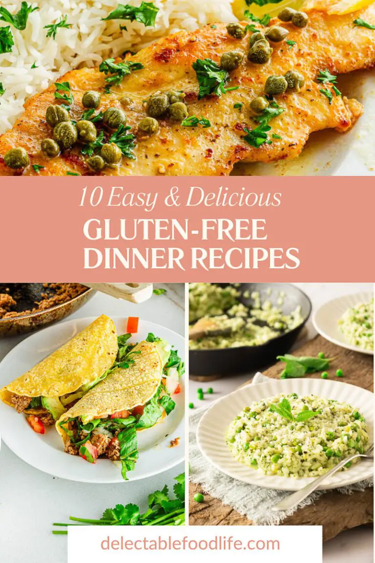 Easy Gluten Free Dinner Recipes Pinterest Pin