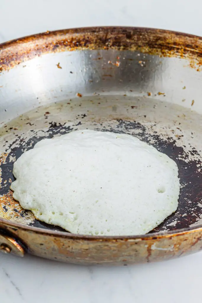 Making egg white tortillas