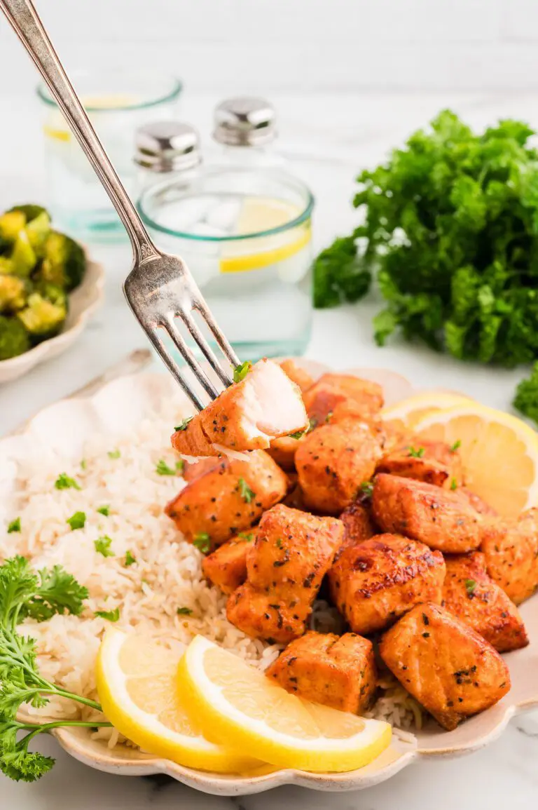 Forkful of Salmon Bites