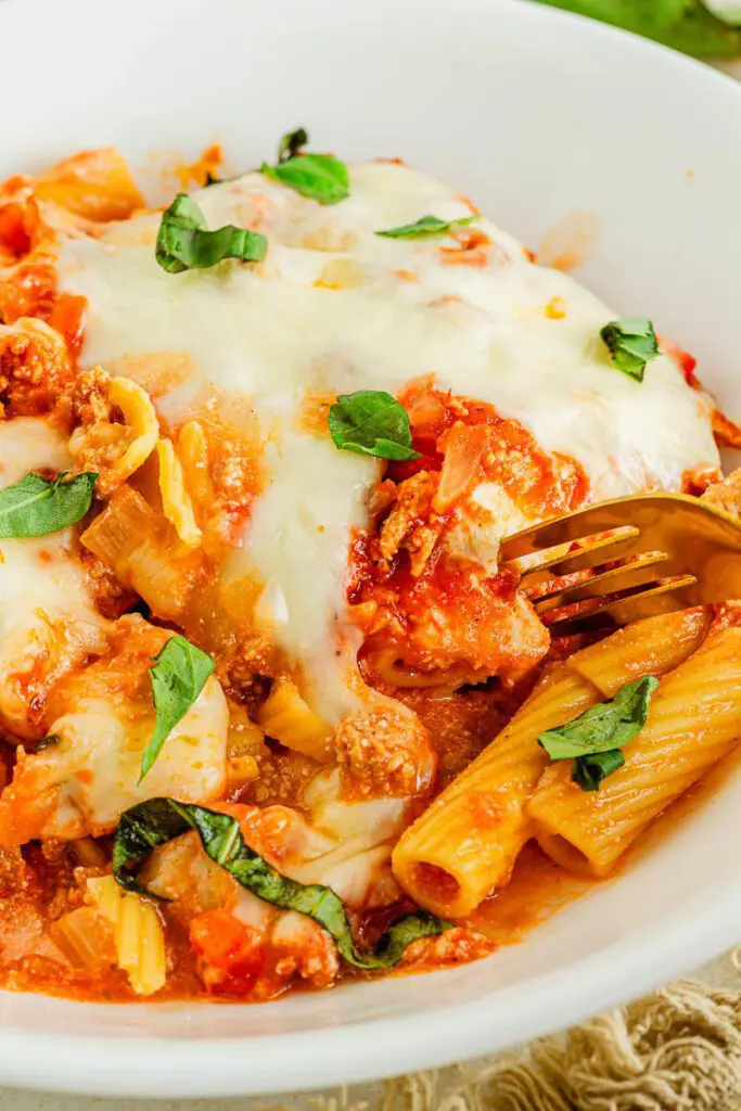 Gluten Free Baked Turkey Pasta