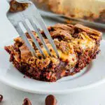 Gluten Free Peanut Butter Brownie with fork