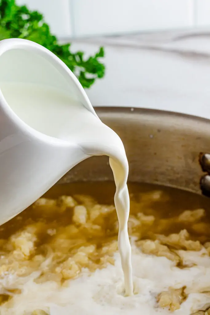 Cream for gluten free lasagna