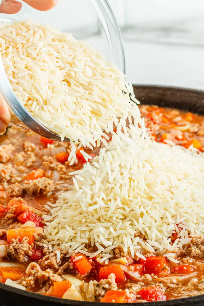 Rice and Turkey skillet