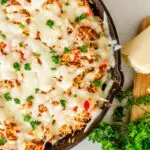 Pan of unstuffed peppers