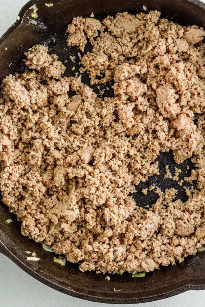 Saute ground turkey