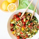 Chickpea Salad with a Delicious Honey Mustard Vinaigrette