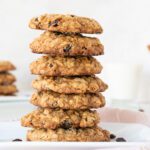 Stack of 7 Gluten Free Oatmeal Raisin Cookies