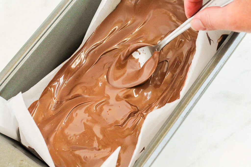 Spread Chocolate with Spoon 