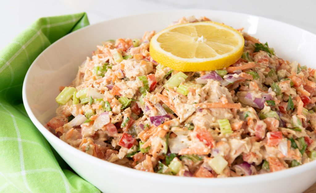 Bowl of No-Mayo Tuna Salad