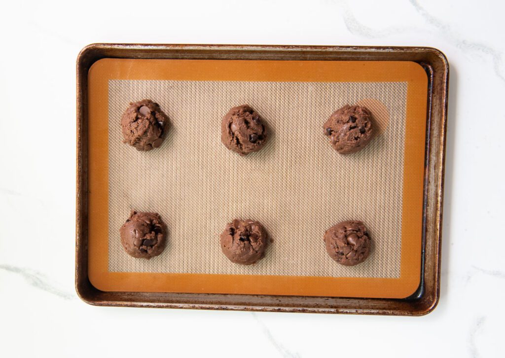 Place Cookie Dough Balls on Baking Tray 