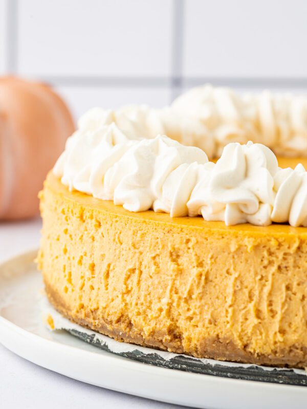 The BEST Gluten-Free Pumpkin Cheesecake