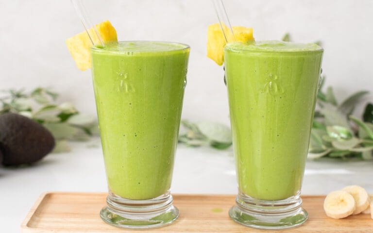 Pineapple Avocado Smoothie.